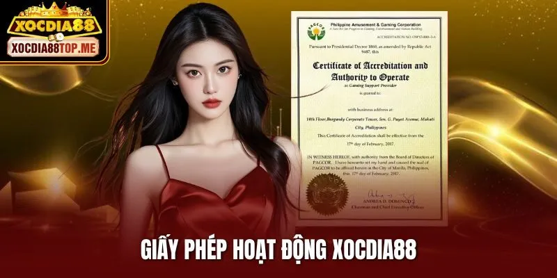Giấy Phép Hoạt Động Xocdia88 – Minh Chứng Cho Sự Uy Tín